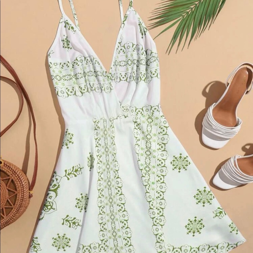 SHEIN Floral Print Cami Dress